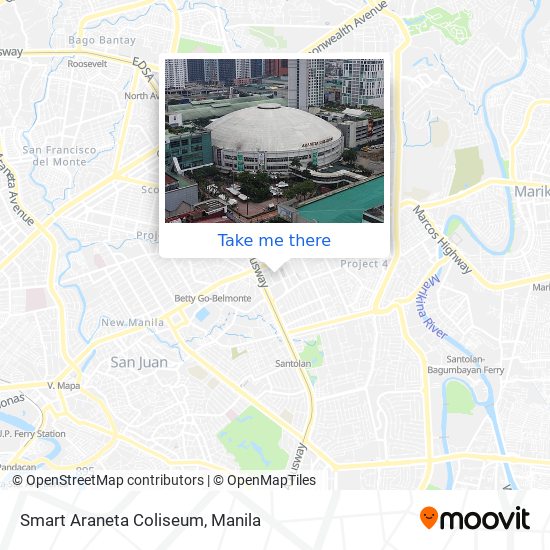 Smart Araneta Coliseum map