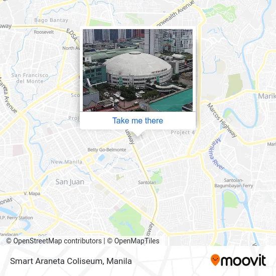 Smart Araneta Coliseum map