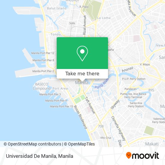 Universidad De Manila map