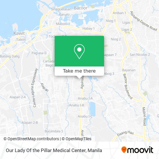 Our Lady Of the Pillar Medical Center map