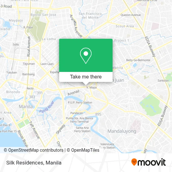 Silk Residences map