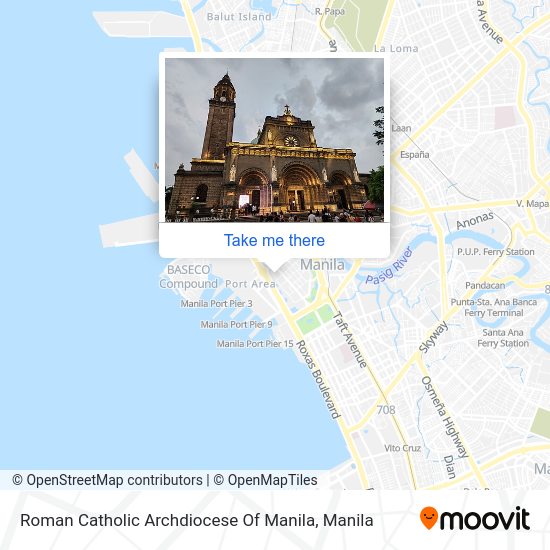 Roman Catholic Archdiocese Of Manila map