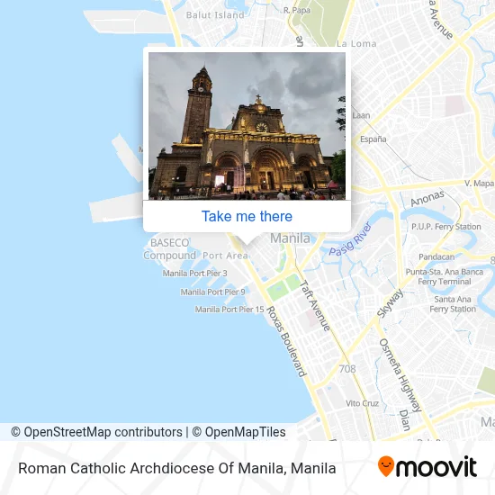Roman Catholic Archdiocese Of Manila map