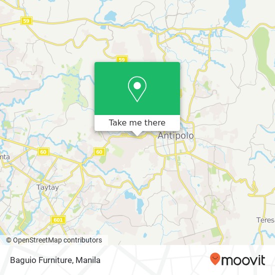 Baguio Furniture map
