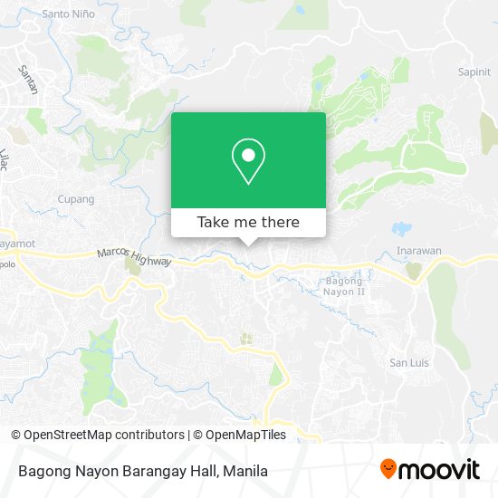 Bagong Nayon Barangay Hall map