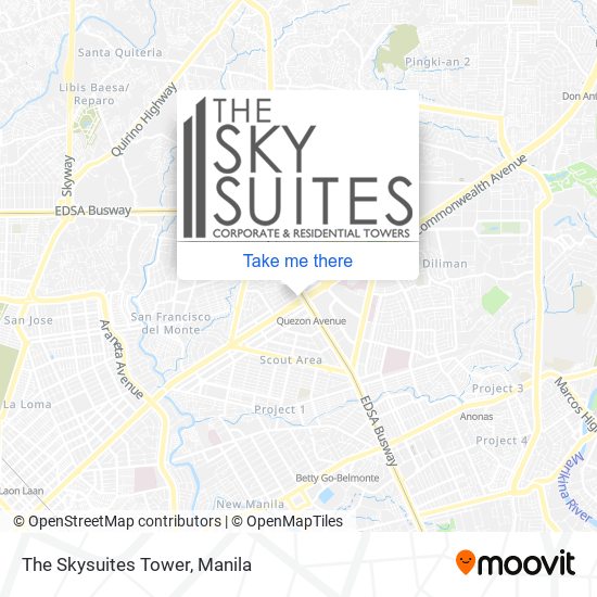 The Skysuites Tower map