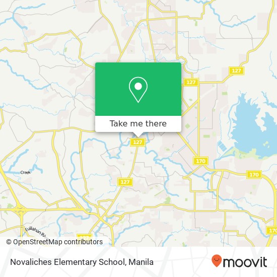 Novaliches Elementary School map