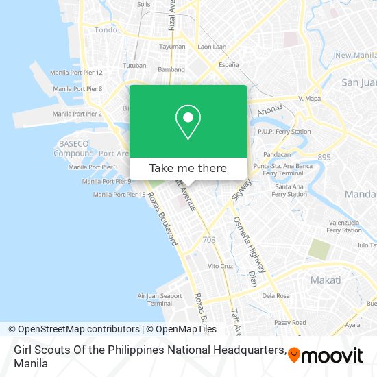Girl Scouts Of the Philippines National Headquarters map