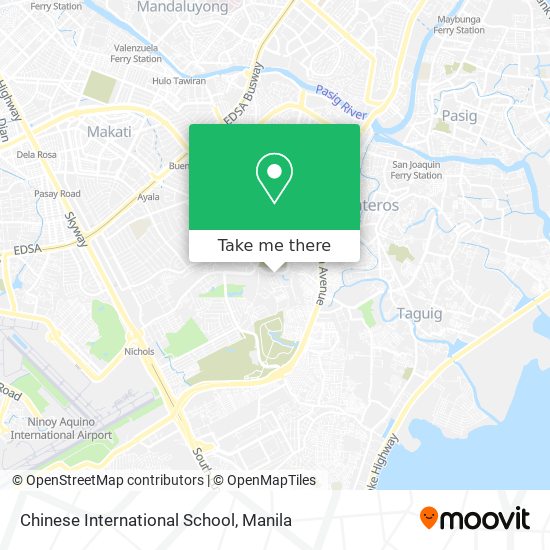 Chinese International School map
