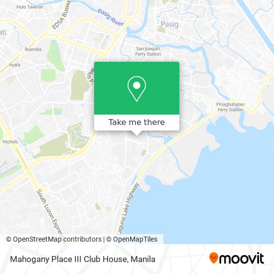 Mahogany Place III Club House map