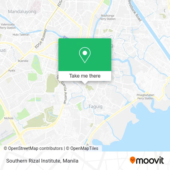Southern Rizal Institute map