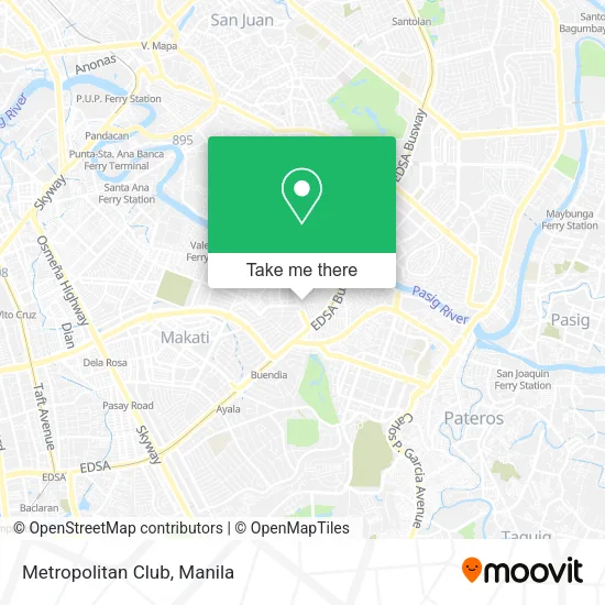 Metropolitan Club map