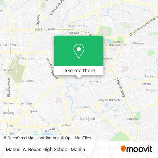 Manuel A. Roxas High School map