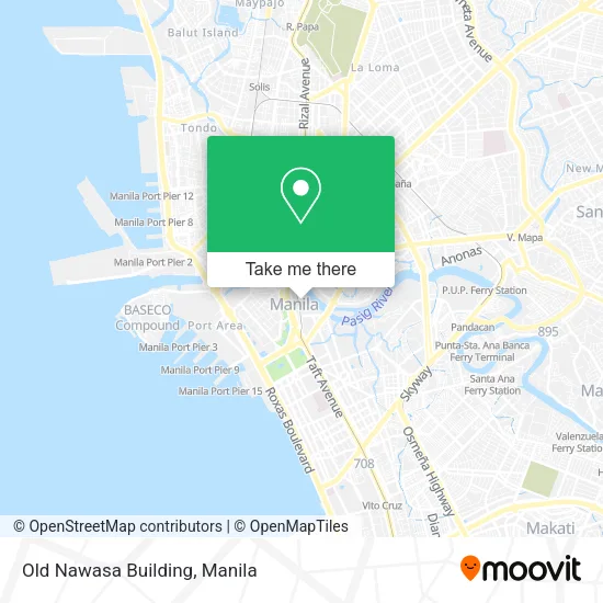 Old Nawasa Building map