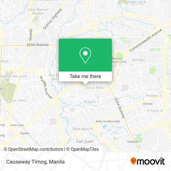 Causeway Timog map