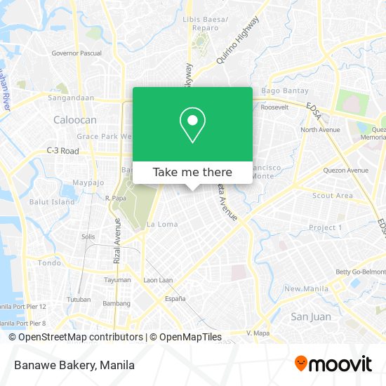 Banawe Bakery map