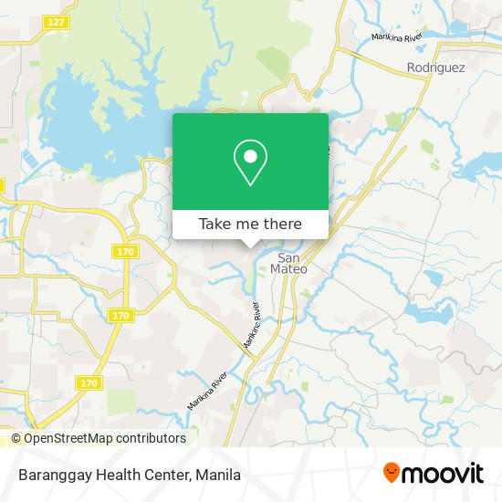Baranggay Health Center map