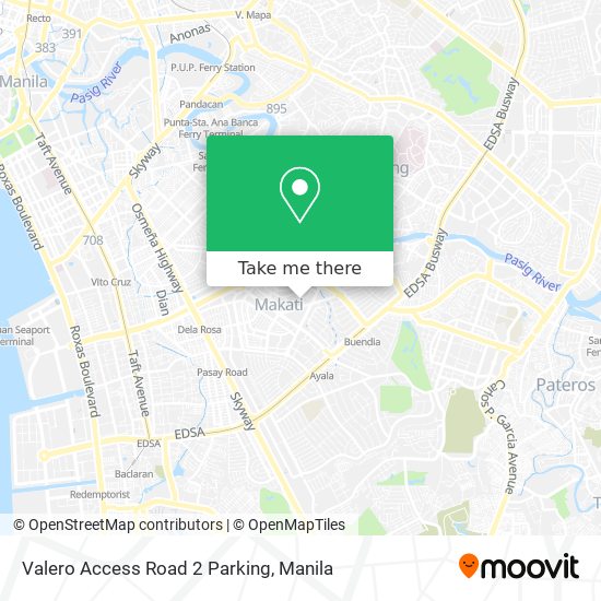Valero Access Road 2 Parking map