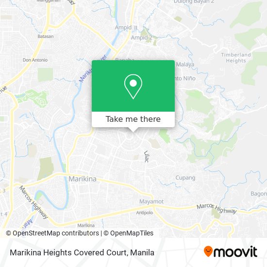 Marikina Heights Covered Court map