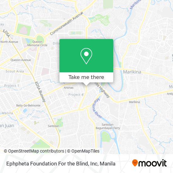 Ephpheta Foundation For the Blind, Inc map