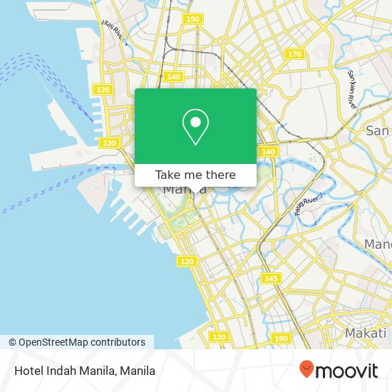 Hotel Indah Manila map