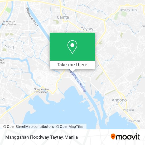 Manggahan Floodway Taytay map