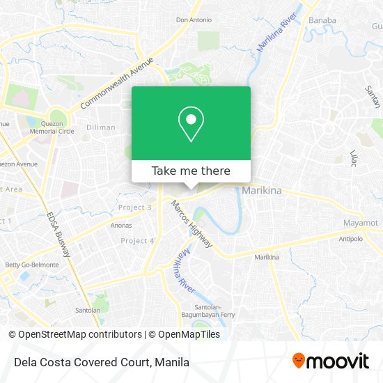 Dela Costa Covered Court map