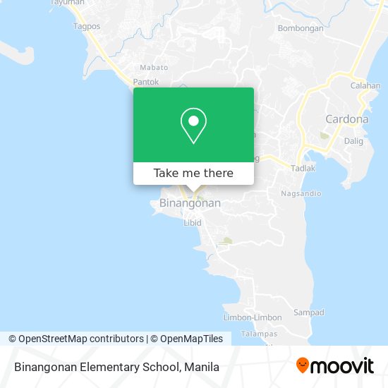Binangonan Elementary School map