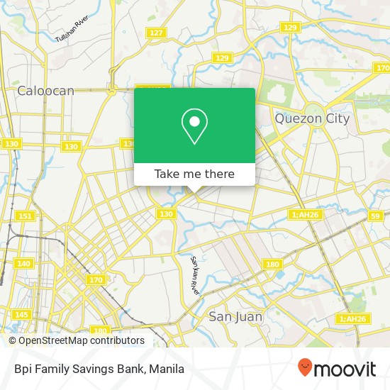 Bpi Family Savings Bank map