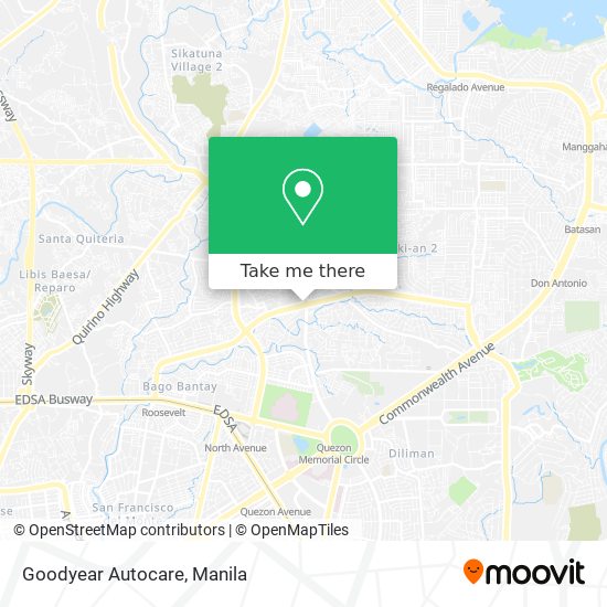 Goodyear Autocare map