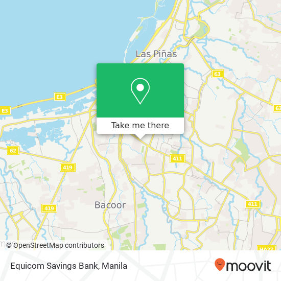 Equicom Savings Bank map