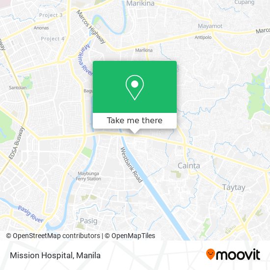 Mission Hospital map