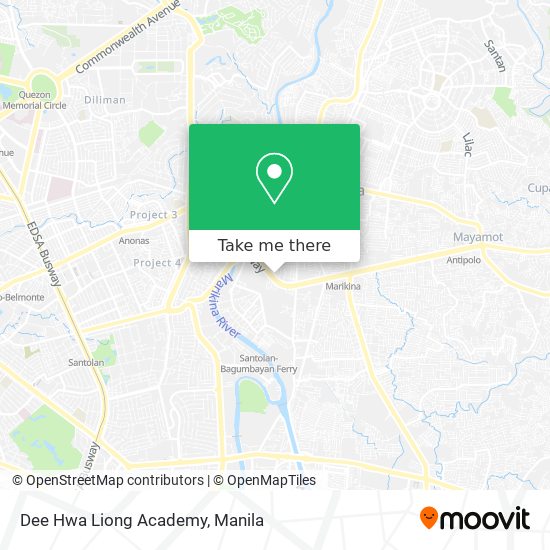 Dee Hwa Liong Academy map