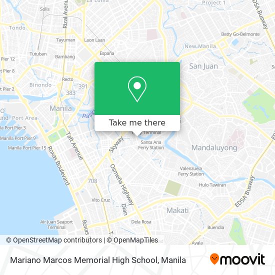 Mariano Marcos Memorial High School map