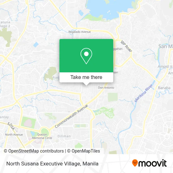 North Susana Executive Village Map How To Get To North Susana Executive Village In Quezon City By Bus Or Train?