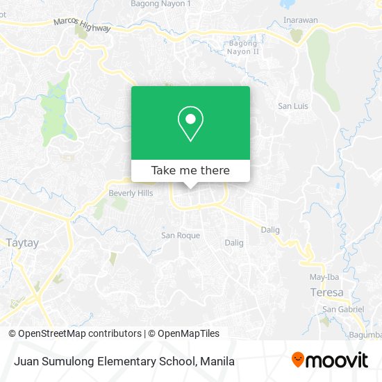 Juan Sumulong Elementary School map