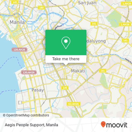 Aegis People Support map