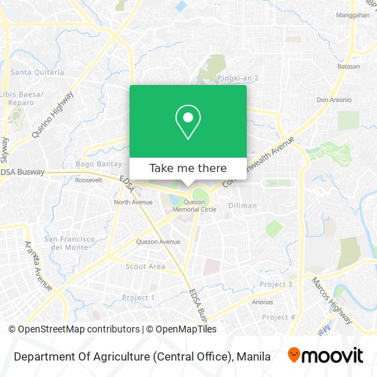 Department Of Agriculture (Central Office) map