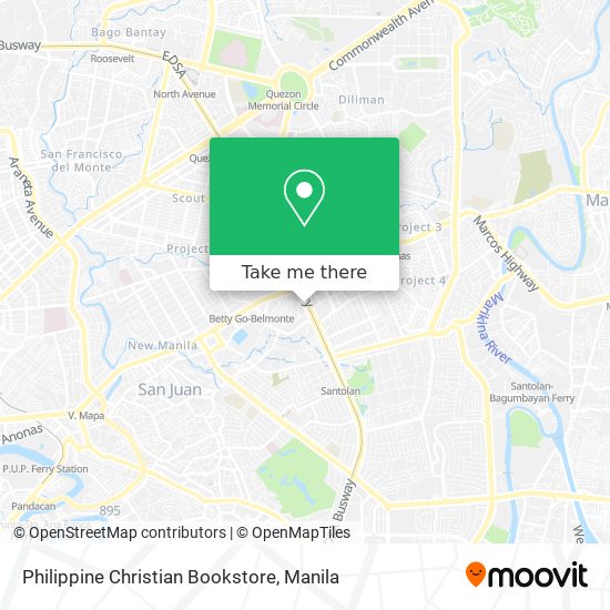 Philippine Christian Bookstore map