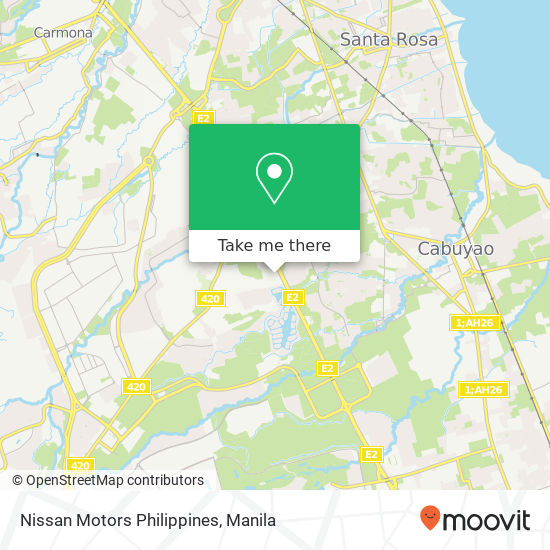 Nissan Motors Philippines map