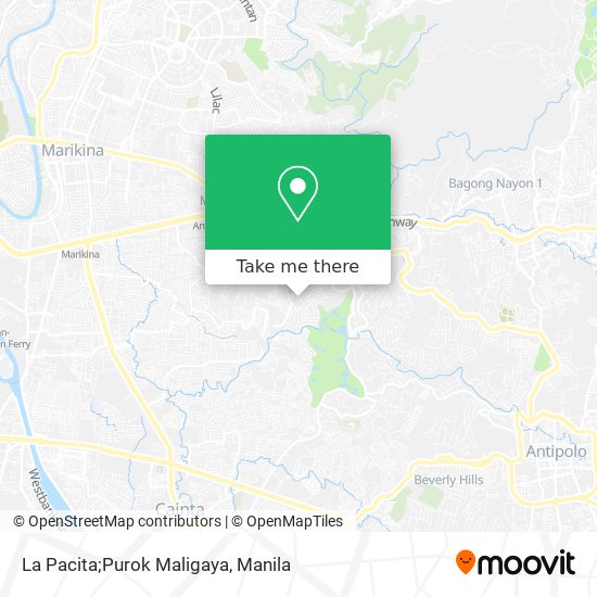 La Pacita;Purok Maligaya map