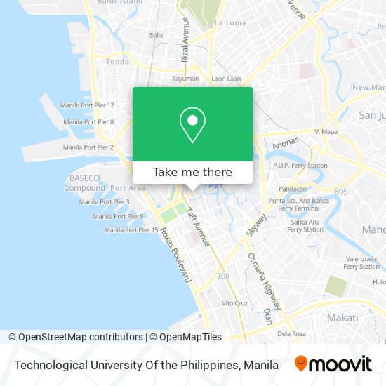 Technological University Of the Philippines map