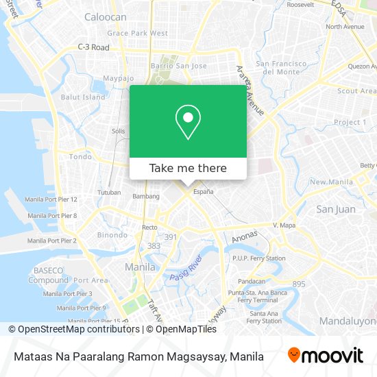 Mataas Na Paaralang Ramon Magsaysay map