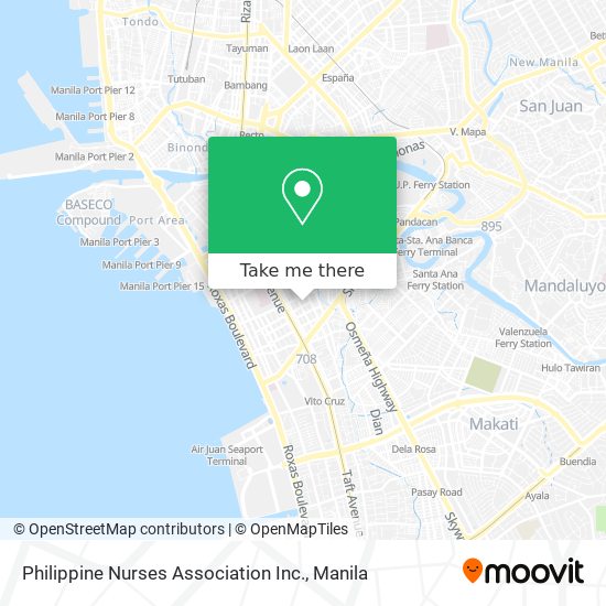 Philippine Nurses Association Inc. map