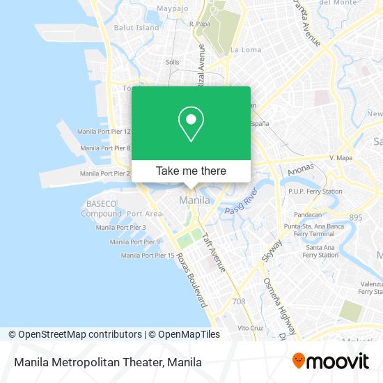 Manila Metropolitan Theater map