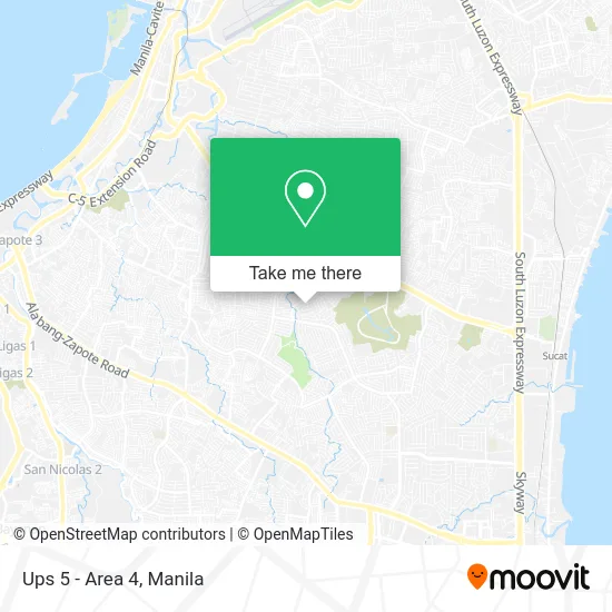 Ups 5 - Area 4 map