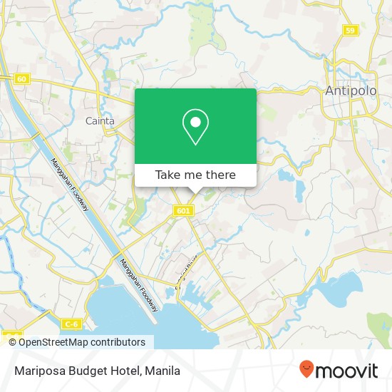 Mariposa Budget Hotel map