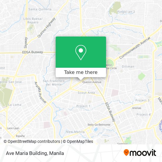 Ave Maria Building map