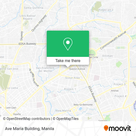 Ave Maria Building map