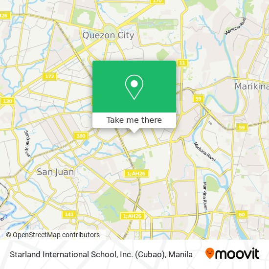 Starland International School, Inc. (Cubao) map